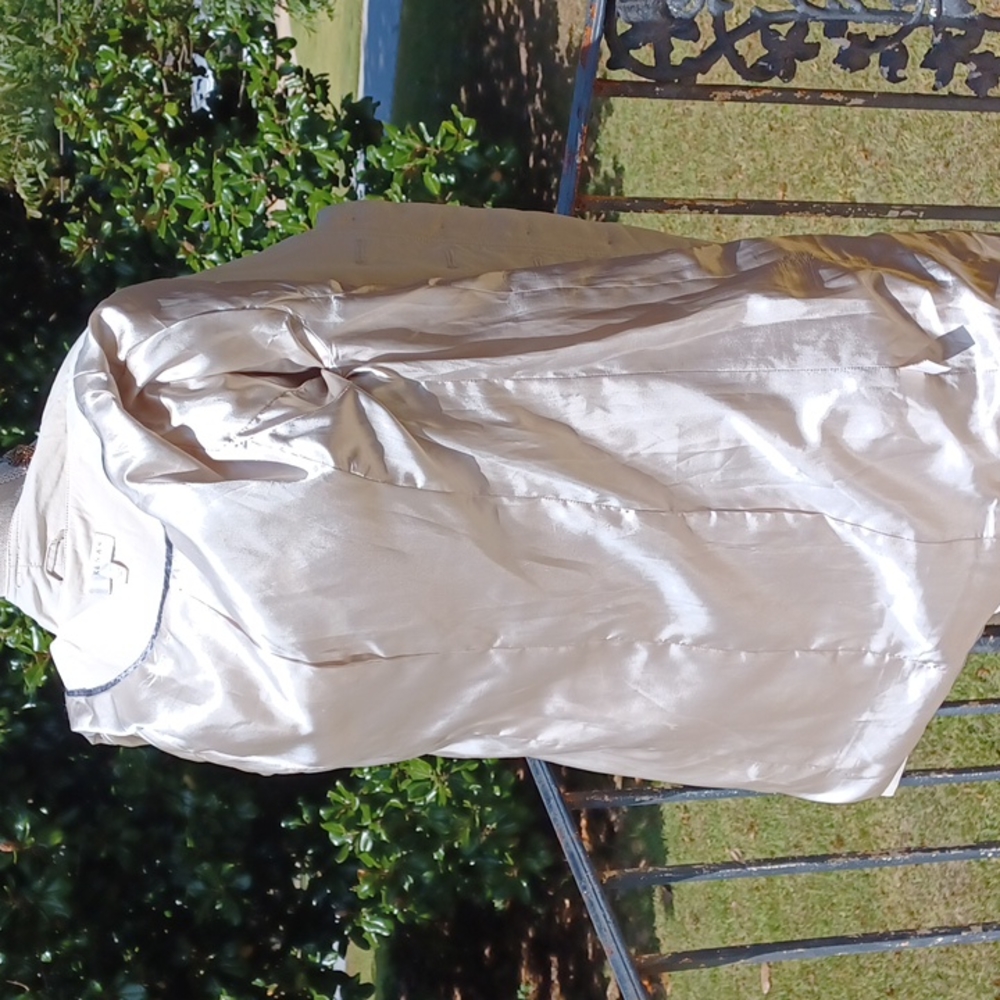 Kenar - Cream Multi Button Ruffled, Belted,Lined and Water Resist Jacket WS - Picture 13 of 16